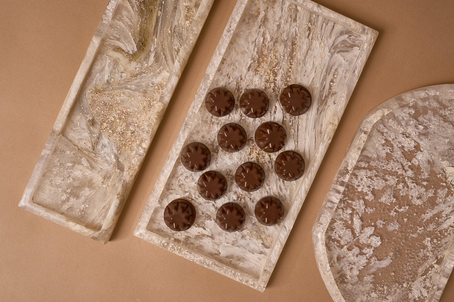 Chess Platters in Eggshells